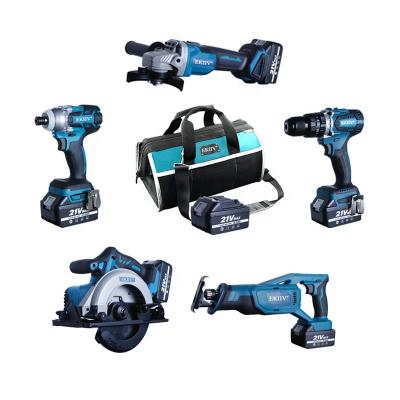 China Blue Cordless Combo 18v Kit Cutting +drill Holes EKIIV 12v Wood Cordless Impact Screwdriver Angle Grinder for sale