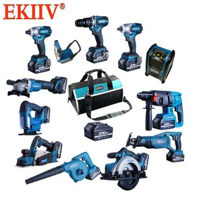 China Ekiiv 'Wooden Combo Tool Kits 18v' Cordless Combo Kit Lithium-lon Working Combo Kit Priced 18V Cordless Cheap for sale