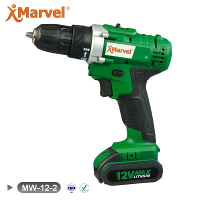 China Wood / Steel MARVEL Discount 30Nm GS ROHS CE Certificates 10mm 1.3Ah 1.5Ah 2.0Ah 12v Cordless Drill Driver for sale