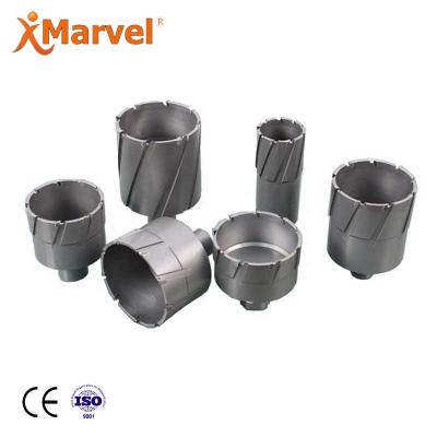 China Masonry Drilling CTT 100mm Diameter Tungsten Carbide Tilted Magnetic Drill Cutter Annular Shaft With Weldon Shank Or Universal Shank for sale