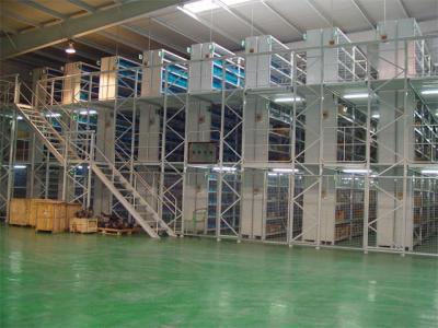 China loose cargo stock mezzanine steel racking system  with 2 - 3 floor grey and large capacity for sale