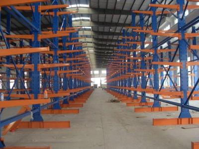 China heavy duty Long arm Cantilever Racking System 2.5M - 6M for warehouse storage,power capacity for sale