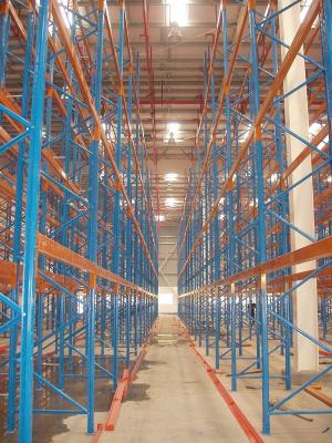 China double - deep adjustable rack shelving system narrow aisle steel warehouse Shelving for sale