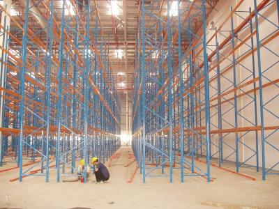 China Anti-Corrosion Narrow Aisle Pallet Racking Power Coated 100 - 5000KG for sale