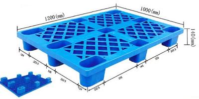 China Plastic Warehouse Lifting Equipment Heavy Duty Blue Pallets Loading 800kg - 1500kg for sale