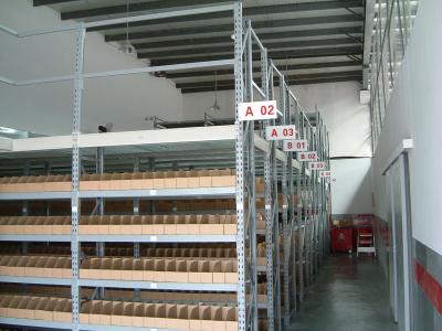 China Blaue/Orangen-justierbare Mezzanin-Racking-System-harte Beanspruchung 2 - Boden 3 zu verkaufen