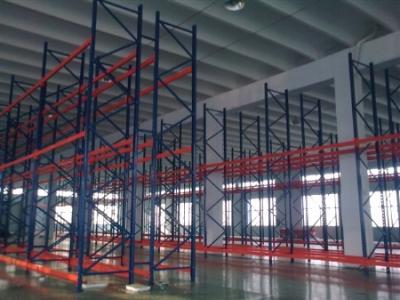 China Logistic Heavy Duty Pallet Racking System Cold Rolled Steel Blue / Orange for sale