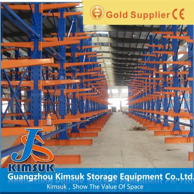 China Cargo Metal Cantilever Racking System 9 Arm Level Forklift Anti-Corrosion for sale