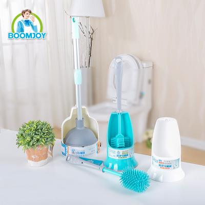 China Durable Boomjoy TPR toilet cleaning brush and holder set. for sale