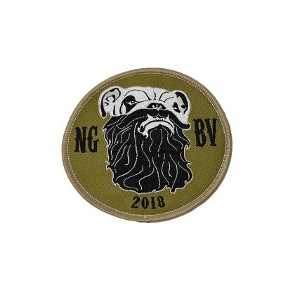 China Sustainable Tide Current Clothing Accessories Patches Self Adhesive Custom Woven Patches For Clothing for sale