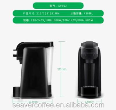 China Hotel K CUP coffee machine k cup coffee machine maker with different colors for sale