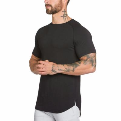 China QUICK DRY Mens Fitness Gym T-shirts Bodybuilding Shorts Sleeve Muscle Shirt for sale