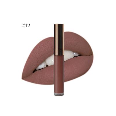 China Waterproof Customize Private Label Own Logo Brand 24 Hours 100 Piece Vegan Nude Waterproof Matte Vegan Makeup Pad Liquid Lipsticks for sale