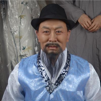 China Modern highly realistic silicone wax figure one to one figure Korean male sculpture Art Wax Figure for sale