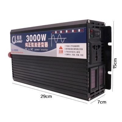 China Car 2000W 3000W 4000W Digital Display Dual Boat Pure Sine Wave Inverter Camping Power Inverter for sale