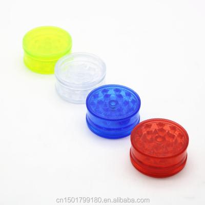 China Plastic 3 Layers 42mm Sharp Tooth Plastic Herb Grinder EKJ SuL-42 Smoking Grinder Multi Colors Weed for sale