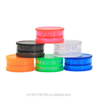 China Plastic GRP001 3 Layers 42mm Sharp Tooth Herb Grinder Plastic Grinder EKJ SuL-42 Multi Colors Smoking for sale