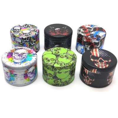 China New Wholesale Tobacco Weed Grinder Aluminum 63MM Herb Grinder Custom Logo Dry Tobacco Novelty Designs EKJ for sale