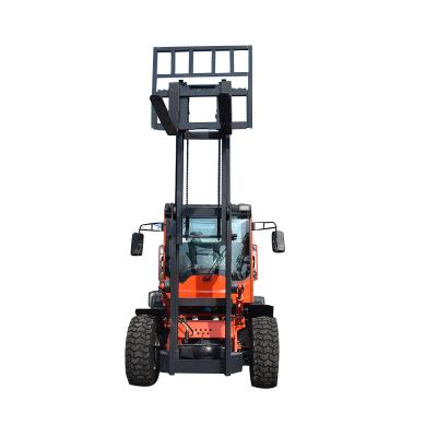 China Garment shops selling best multi-function household four-wheel all-terrain forklift forklift for sale