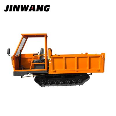 China JINWANG 1T-5T Self Loading Mini Crawler Agricultural Dumper Truck With Engineering Crawler < 4L for sale