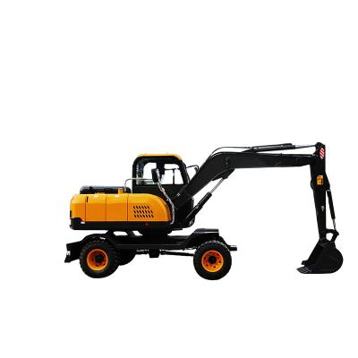 China Building material stores engineering used 8t big excavator with wheels for construction for sale