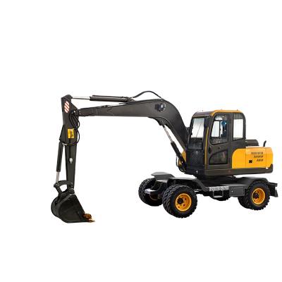 China Building Material Stores Engineering Used Small Wheeled Mini Excavator With Good Quality for sale