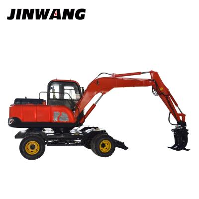 China Farm Used Low Fuel Consumption Wheel Excavator For Sale In Malaysia / Korea 0.36 Cm for sale