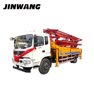 China Remote Control Concrete Boom Pump Truck For High Building Construction Dongfeng for sale