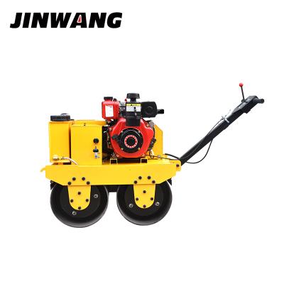 China 450mm double drum walk behind vibratory roller compactor for construction CHANGCHAI 170F for sale