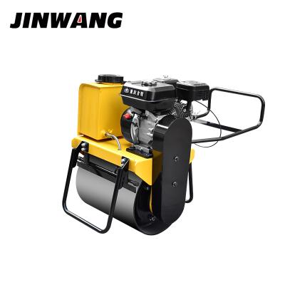 China Hand Held Single Wheel Manual Vibration Road Roller Compactor For Ditch Backfill HONDA GX160 for sale