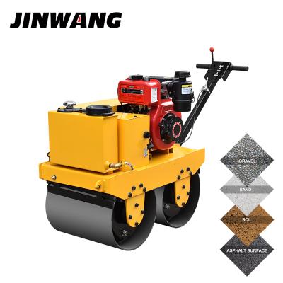 China 450mm high quality double drum walk behind vibratory road roller for sale CHANGCHAI 170F for sale