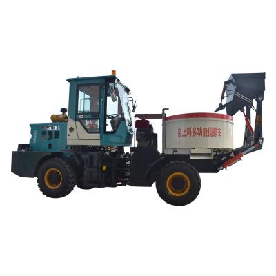 China High Quality Farms Hydraulic Self Loading Mobile Concrete Mixer Self Loading Concrete Mixer for sale