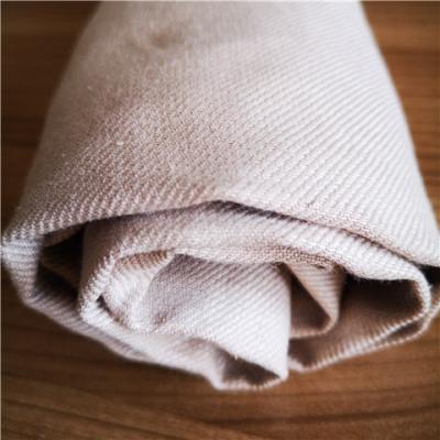 China Sustainable 42%linen 58%cotton twill natural linen fabrics for man's suit and women's fabric for sale