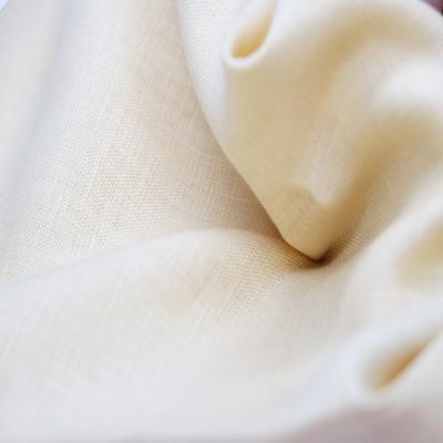 China 2021 Sustainable Popular Wholesale Apparel Plain Dyed Linen Fabric for sale