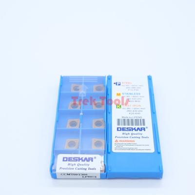 China CCMT09T308 LF9018 Deskar Tungsten Carbide Inserts Lathe Tools Turning Insert Metal CNC Cutting Tools CCMT09T308 LF9018 for sale