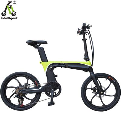 China Multifunctional carbon fiber electric bike walking cross road e bike speed range foldable e bike 20 inch size electric bicycle for sale