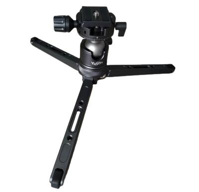 China YuSen OEM 2 Adjustment Angles 40KG Mini Tabletop Tripod Stand PORTABLE Heavy Duty Desktop Video Camera DLSR Lightweight Mobile Phone for sale