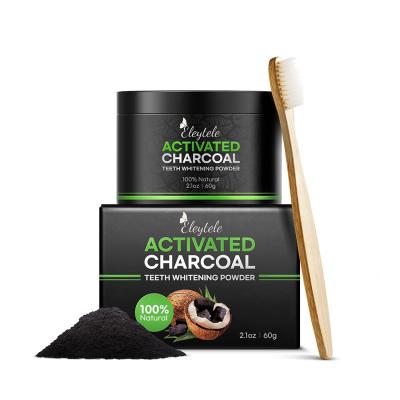 China Wholesale Hot Selling 100% Private Label Organic Charcoal Toothpaste Powder Convenient Whitening Charcoal For Teeth Cosmetics for sale