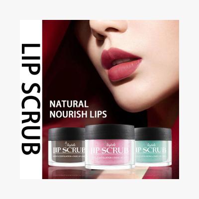 China Exfoliate Private Logo Wholesale Natural Vegan Coconut Scrub Organic Lip Balm Exfoliating Sugar Lip Brightening Container Scrubs for sale