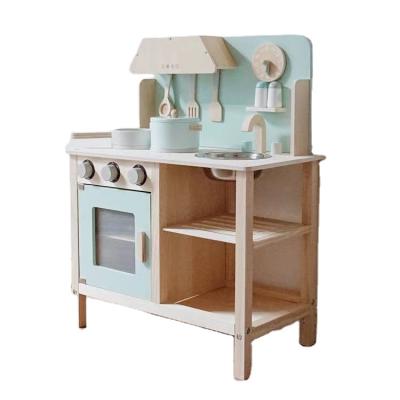 China Environmentally Friendly Hobby Simulation Eco-Friendly Educational Girl Cooking Children Kitchen Wooden Toys for sale