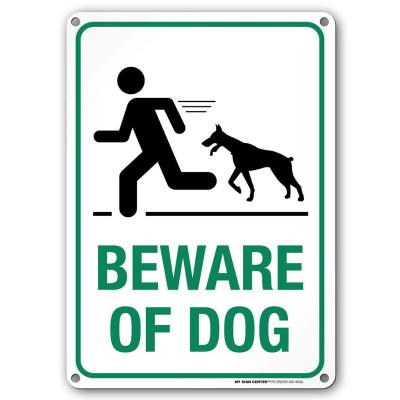 China All All Dogs Signs Customized Tin Signs Notice Beware Warning Sign for sale