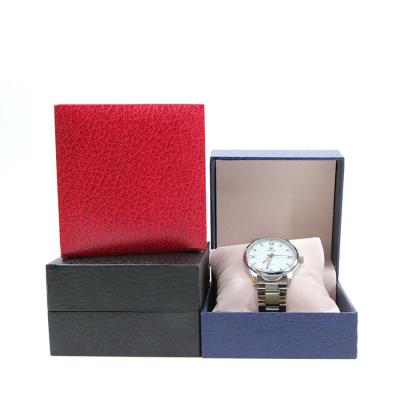 China Recyclable Plastic Black Watch Boxes and Cases, Luxury Fashion Watch Band Packaging Box, Custom Jewelry Watch Box for sale