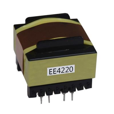 China Customized Horizontal High Frequency EE4220 Transformer Electronic Power Transformer for sale