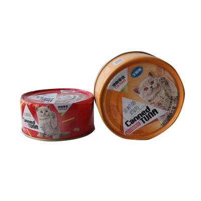 China Natural Healthy Viable Tuna + Chicken / Tuna + Beef / Tuna + Shrimp Canned Wet Cat Food for sale