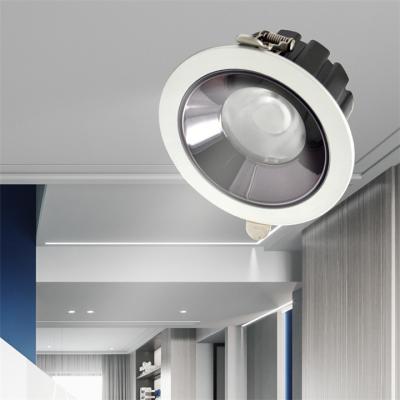 China Energy Saving White Color Ceiling 20W Aluminum Housing Cob Recessed Down Light Price Led Downlights for sale