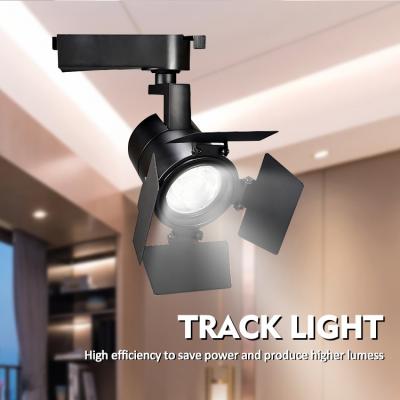 China Save New Energy Adjustable Aluminum Angle Linear Rail Cob Led Hall Track Light for sale