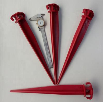 China Durable Extremely Heavy Sturdy Plastic Tent Pegs Stakes For Special Outdoor Camping for sale