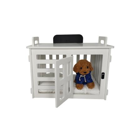 China Sustainable Wholesale of solid wood Indoor Household Integrating Home Furnishings dog cages pet house for sale