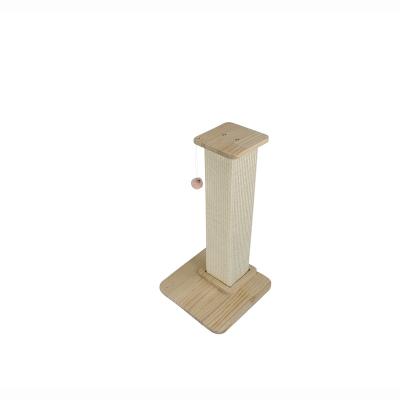 China Sustainable grinding claw wooden Creative vertical wear-resistant and doesn't shed debris cat scratcher pad pet toys cat tree tower for sale