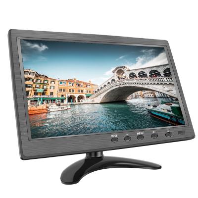 China Speaker 1080P IPS Screen Desktop PC Computer 10 Inch LCD Monitor With VGA HD MI Input for sale